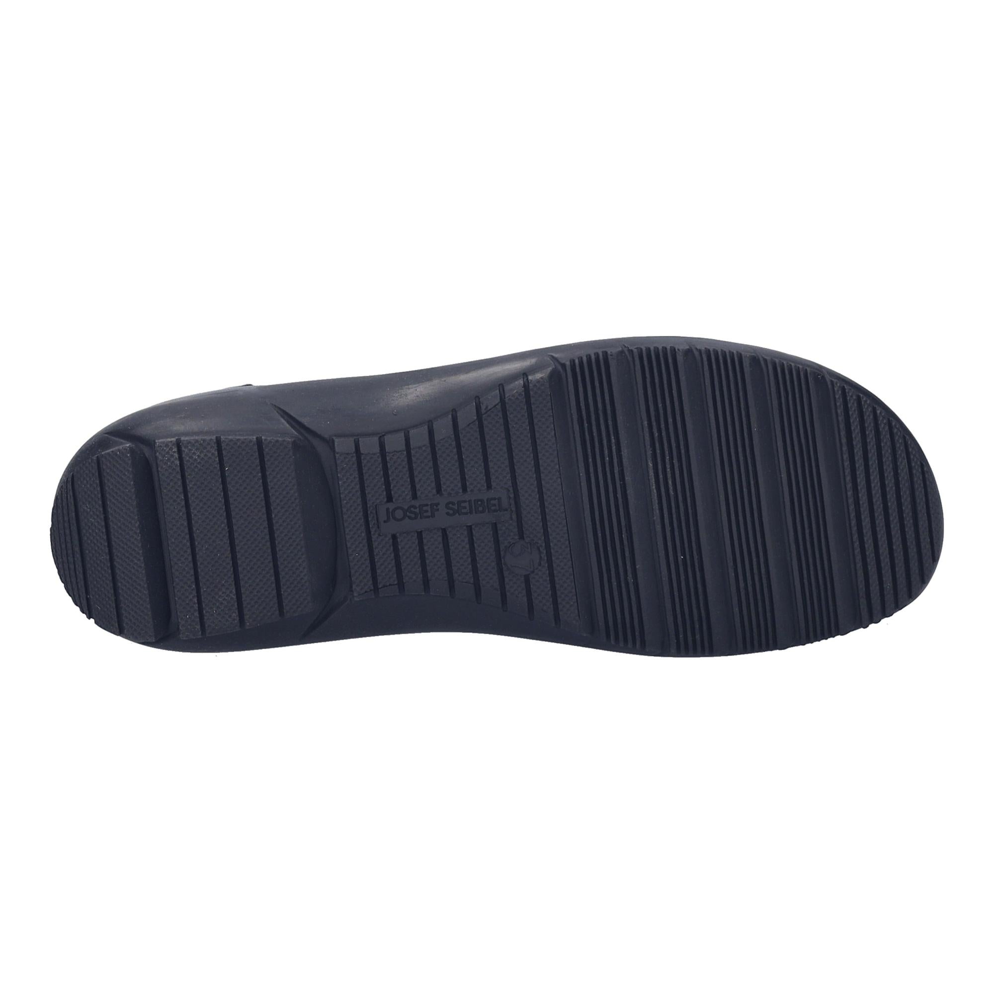 Josef Seibel Charlotte 01 women's green leather slip-on shoes with arch support and rubber sole.