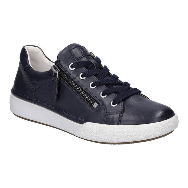 Josef Seibel Claire 03 Ladies Indigo Blue Leather Arch Support Lace Up Shoes-elevate your sole