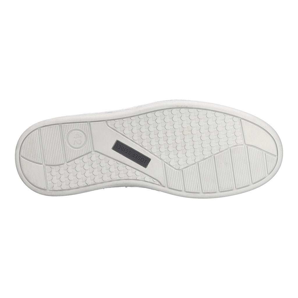 Josef Seibel Cleve 02 men's brown leather lace-up trainers with arch support and rubber outsole.