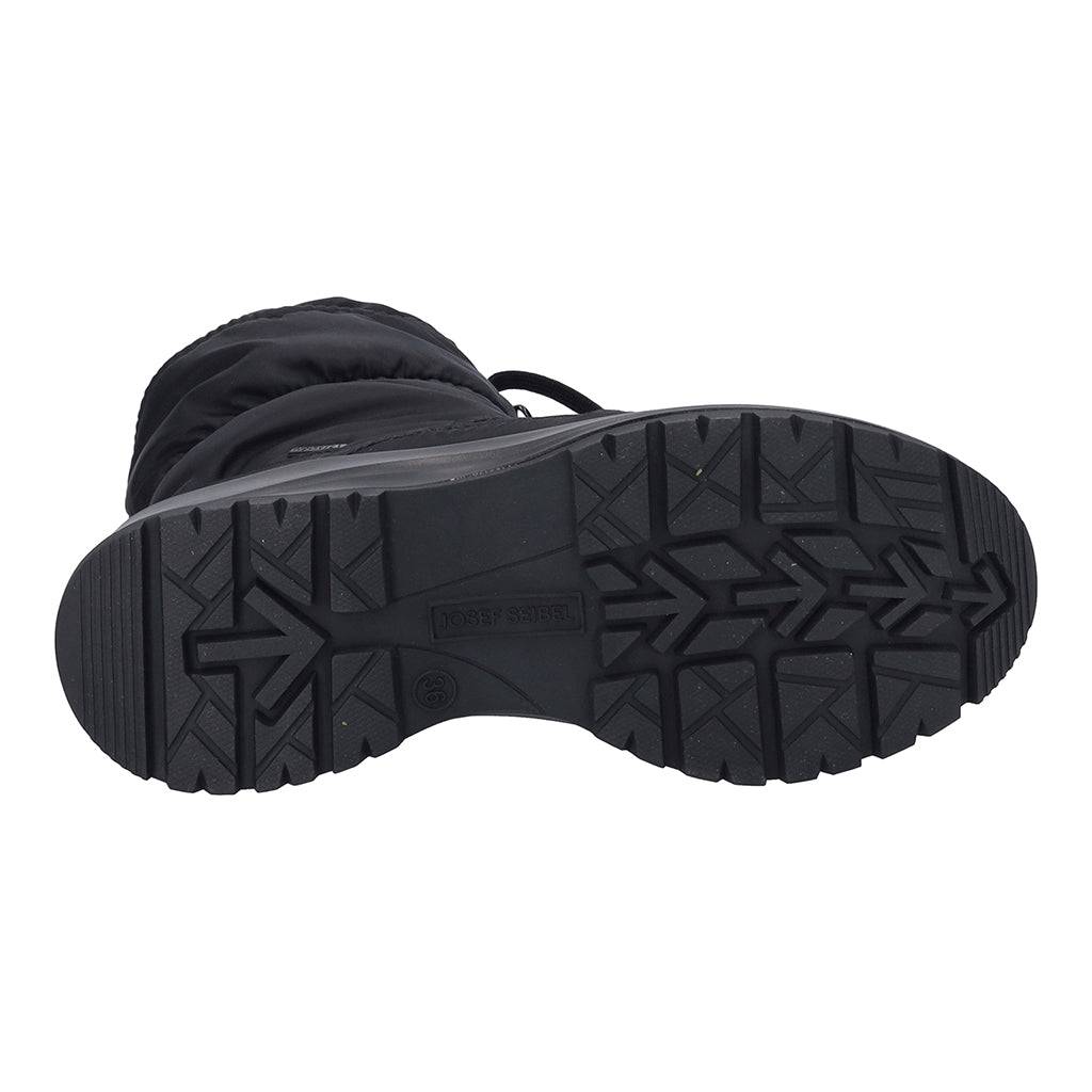 Josef Seibel Colorado 58 Ladies Black Textile Waterproof Front Zip Ankle Boots-elevate your sole