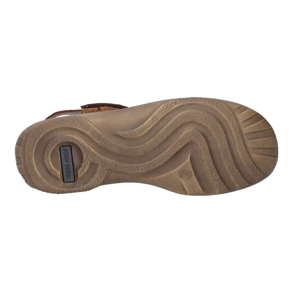 Josef Seibel Debra 58 ladies leather touch fastening sandals with cushioned sole and sturdy tread for comfort and support.