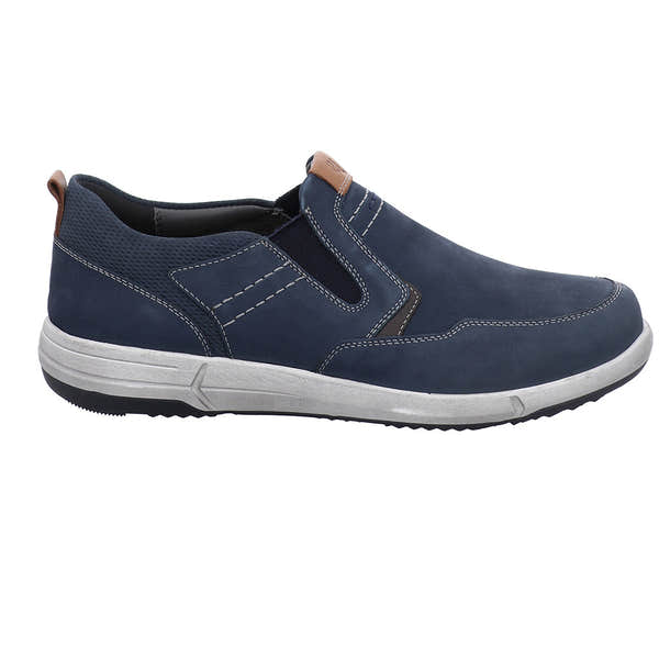 Josef Seibel Enrico 04 Mens Blue Leather Slip On Shoes-elevate your sole
