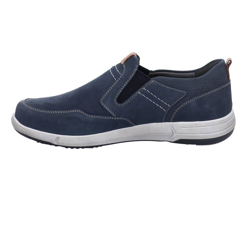 Josef Seibel Enrico 04 Mens Blue Leather Slip On Shoes-elevate your sole