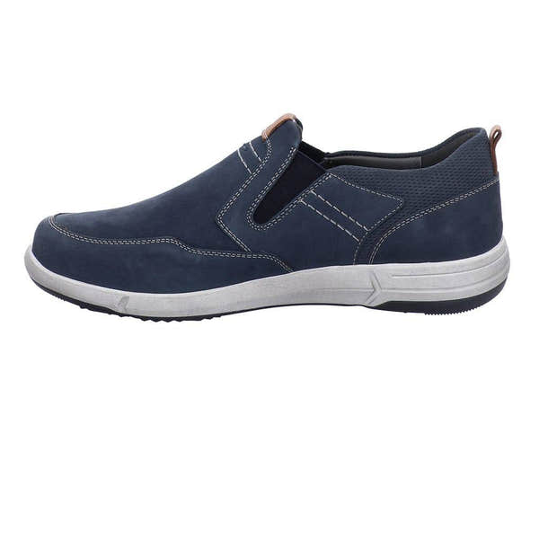 Josef Seibel Enrico 04 Mens Blue Leather Slip On Shoes-elevate your sole