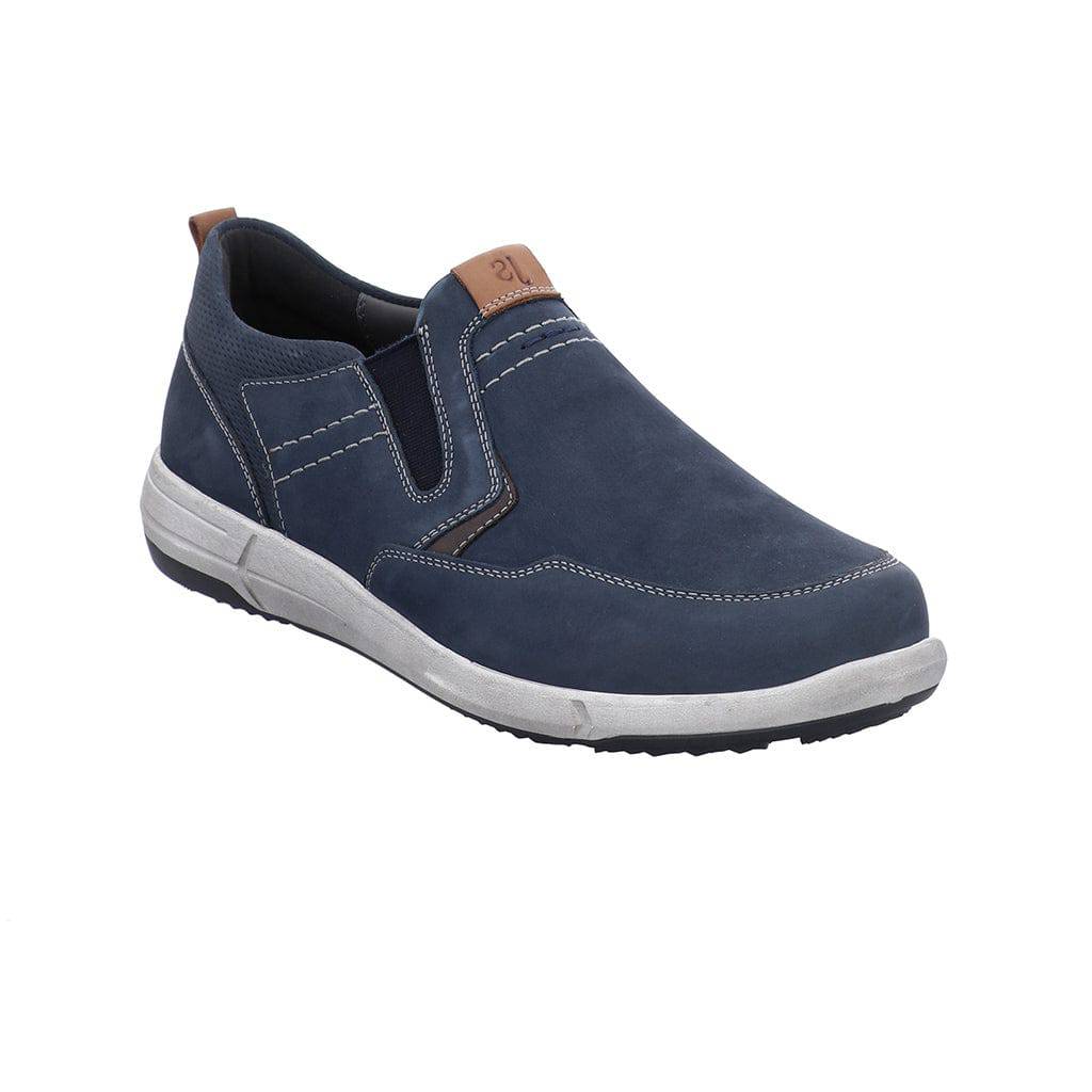 Josef Seibel Enrico 04 Mens Blue Leather Slip On Shoes-elevate your sole