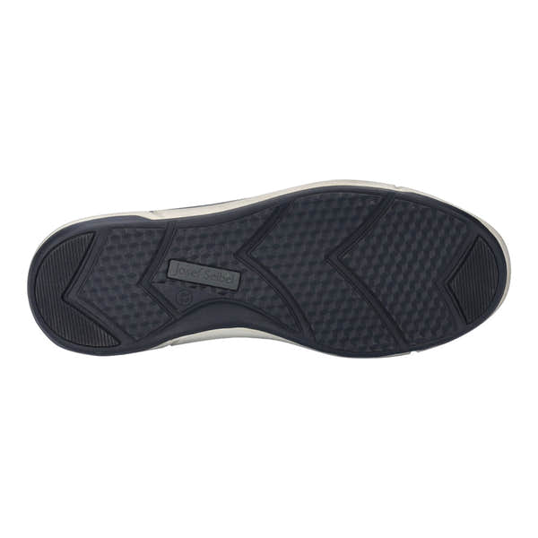 Josef Seibel Enrico 30 men's indigo blue leather lace-up shoes with arch support and anti-slip rubber sole.