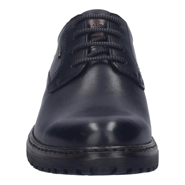 Josef Seibel Erroll 50 men's black leather waterproof lace-up shoes with arch support.
