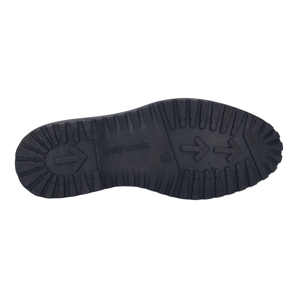 Josef Seibel Erroll 59 men's cognac leather waterproof lace-up shoes with arch support, rubber sole, and durable construction.