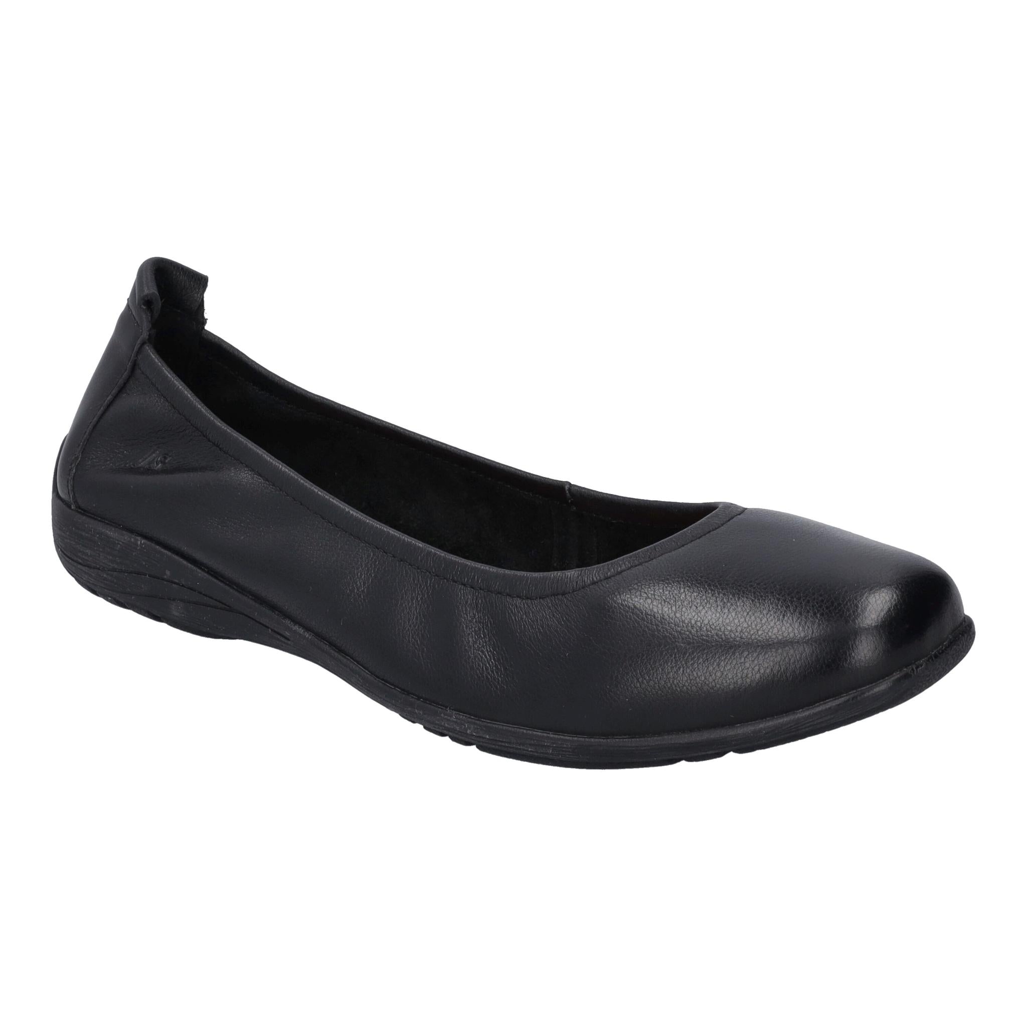 Josef Seibel Fenja 01 Ladies Black Leather Slip on Shoes
