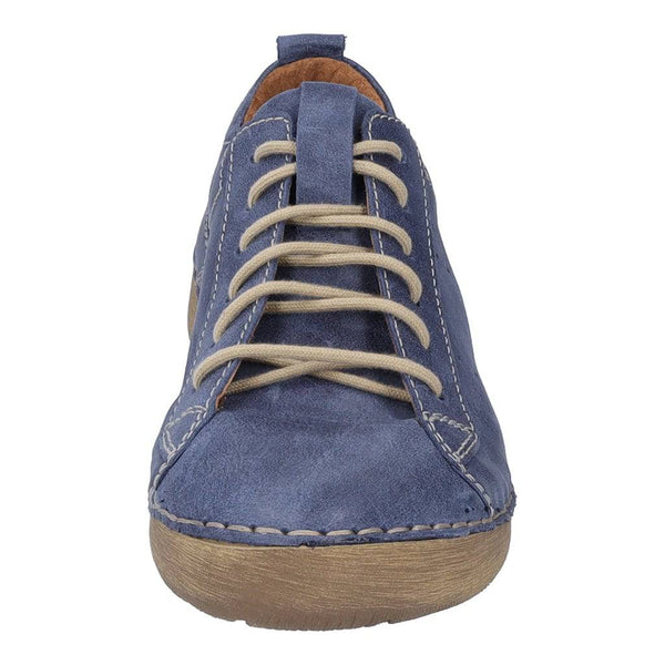 Josef Seibel Fergey 56 Ladies Ocean Blue Leather Lace Up Shoes-elevate your sole