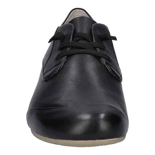 Josef Seibel Fiona 01 women's black leather lace-up shoes with arch support and comfortable design.
