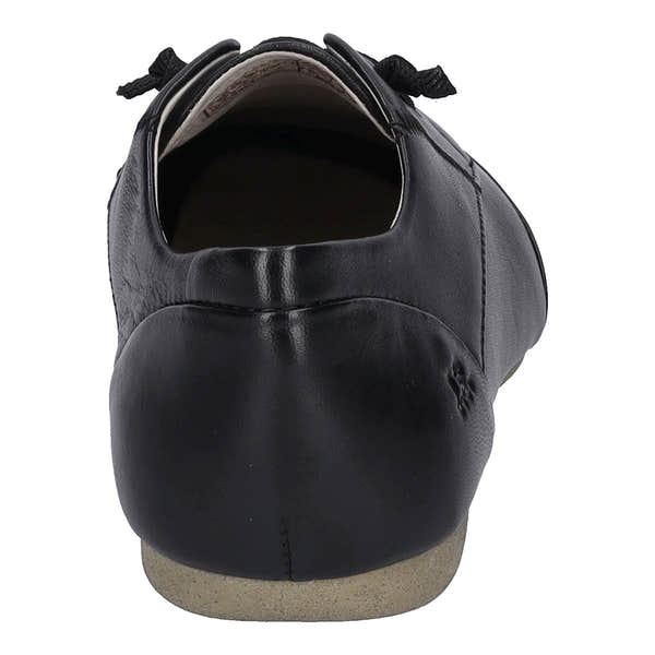 Josef Seibel Fiona 01 women's black leather lace-up shoes with arch support and comfortable fit.