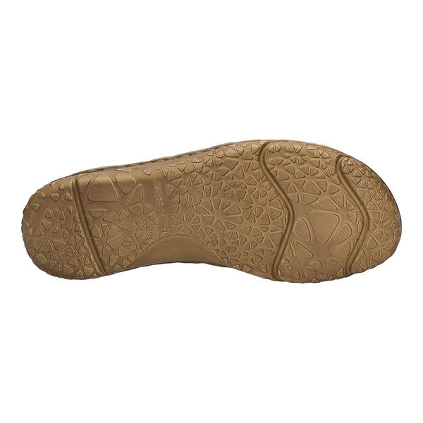 Josef Seibel Ivy 02 Ladies Castagne Brown Multi Leather touch fastening sandals with textured rubber sole.