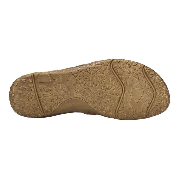Josef Seibel Ivy 02 Ladies Red Multi leather sandal with touch fastening and textured rubber sole.