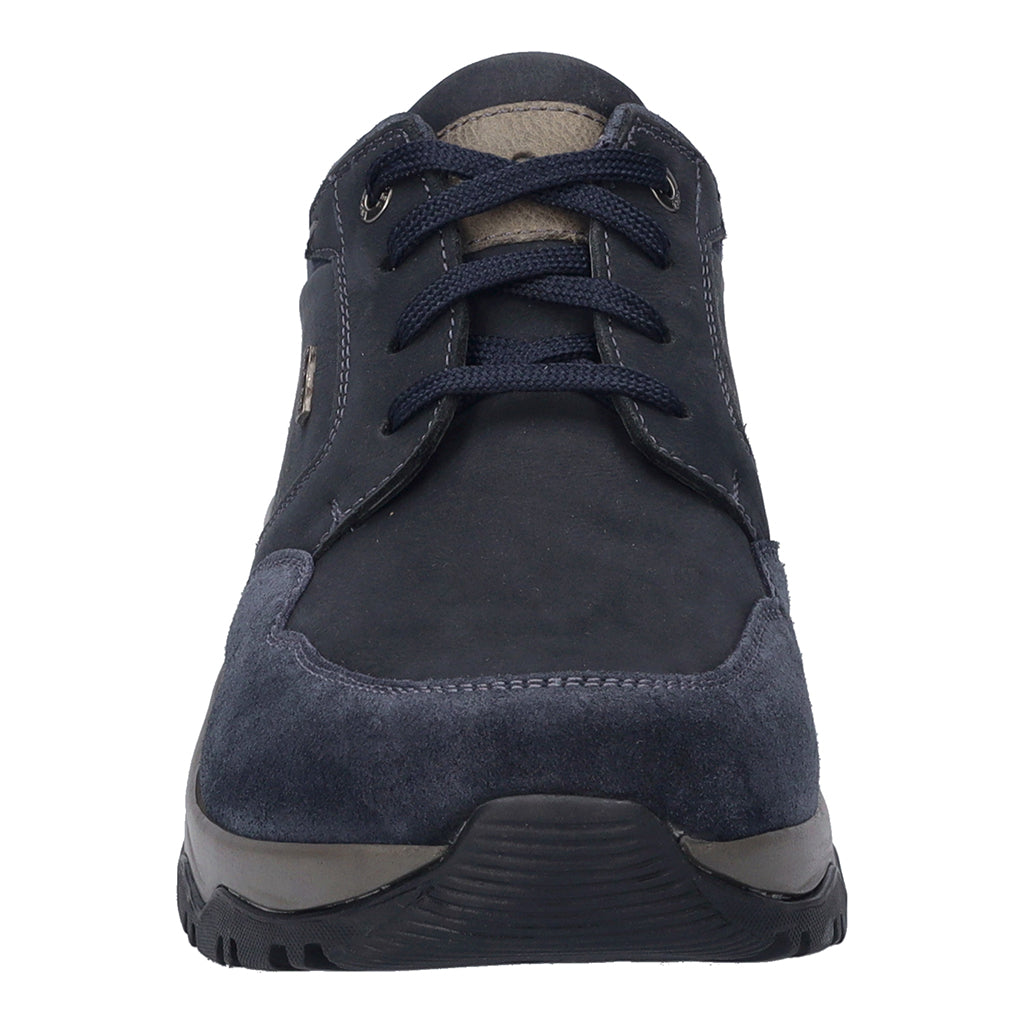 Josef Seibel Leroy 58 Mens Ocean Navy Leather Waterproof Arch Support Lace Up Shoes-elevate your sole