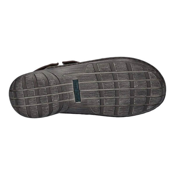 Josef Seibel Logan 70 Mens Mocca Brown Leather Arch Support Buckle Sandals-elevate your sole