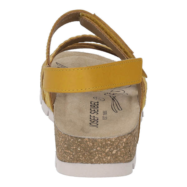 Josef Seibel Lucie 03 Ladies Safran Leather Touch Fastening Sandals-elevate your sole