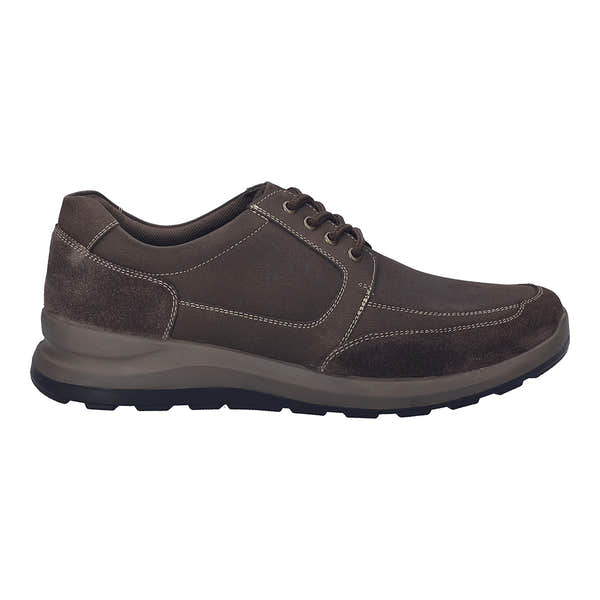 Josef Seibel Marley 51 men's brown leather lace-up shoes with cushioned sole and ankle support.