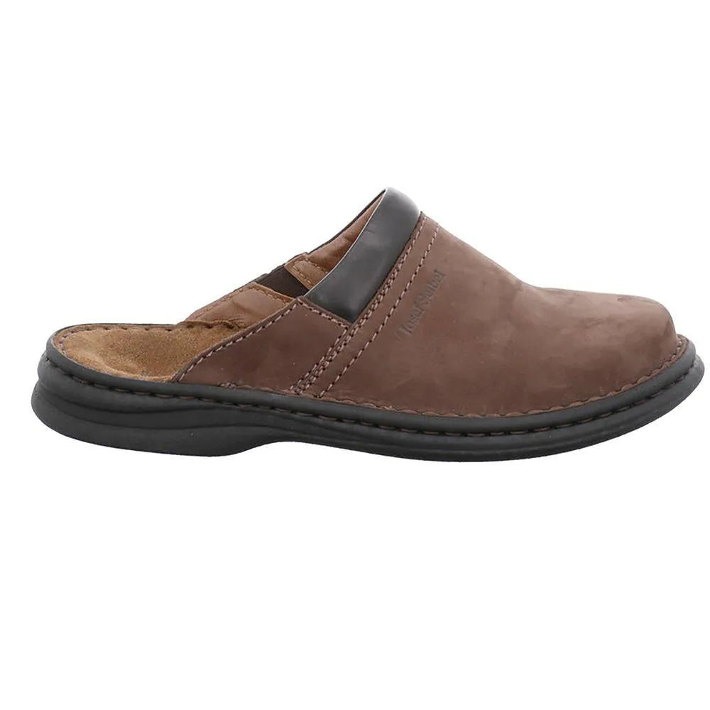 Josef Seibel Max Mens Brasil Brown Leather Mule Shoes-elevate your sole
