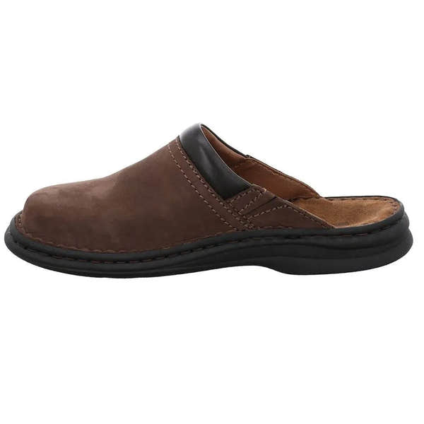 Josef Seibel Max Mens Brasil Brown Leather Mule Shoes-elevate your sole