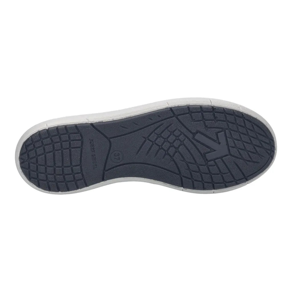 Josef Seibel Megan 07 women's green nubuck lace-up trainers with arch support and textured rubber sole.