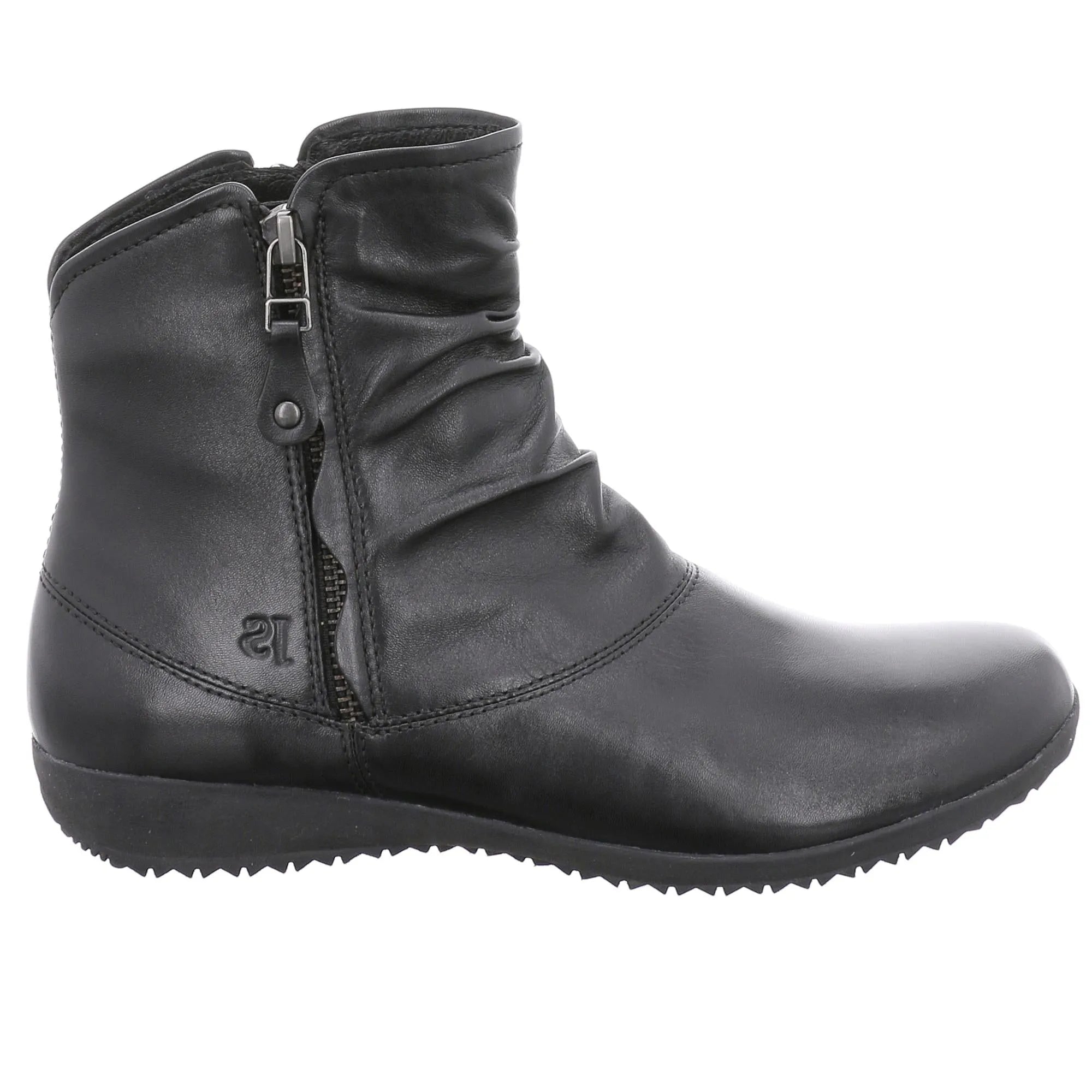 Josef Seibel Naly 24 Ladies Ocean Leather Twin Zip Ankle Boots - elevate your sole