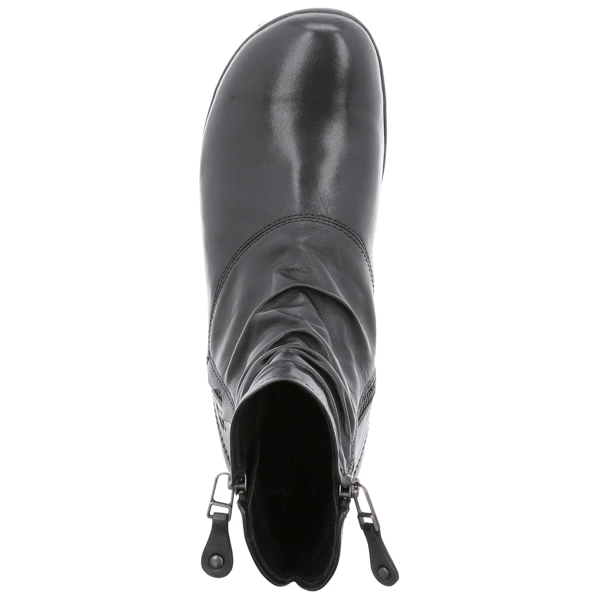 Josef Seibel Naly 24 Ladies Ocean Leather Twin Zip Ankle Boots - elevate your sole