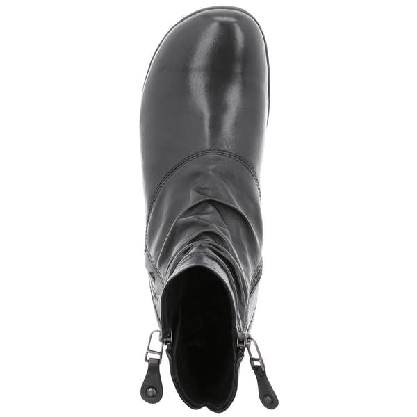 Josef Seibel Naly 24 Ladies Ocean Leather Twin Zip Ankle Boots - elevate your sole