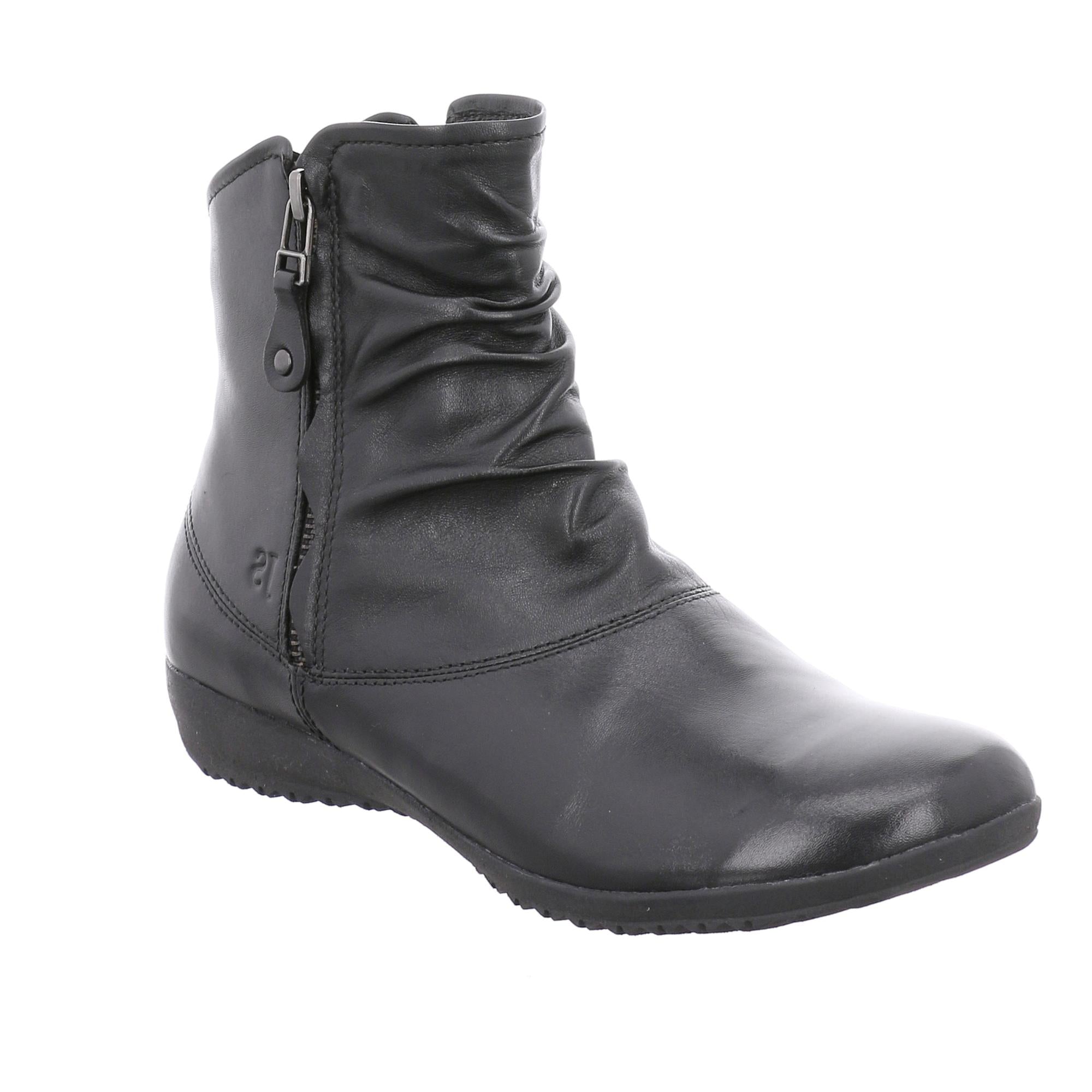 Josef Seibel Naly 24 Ladies Ocean Leather Twin Zip Ankle Boots - elevate your sole