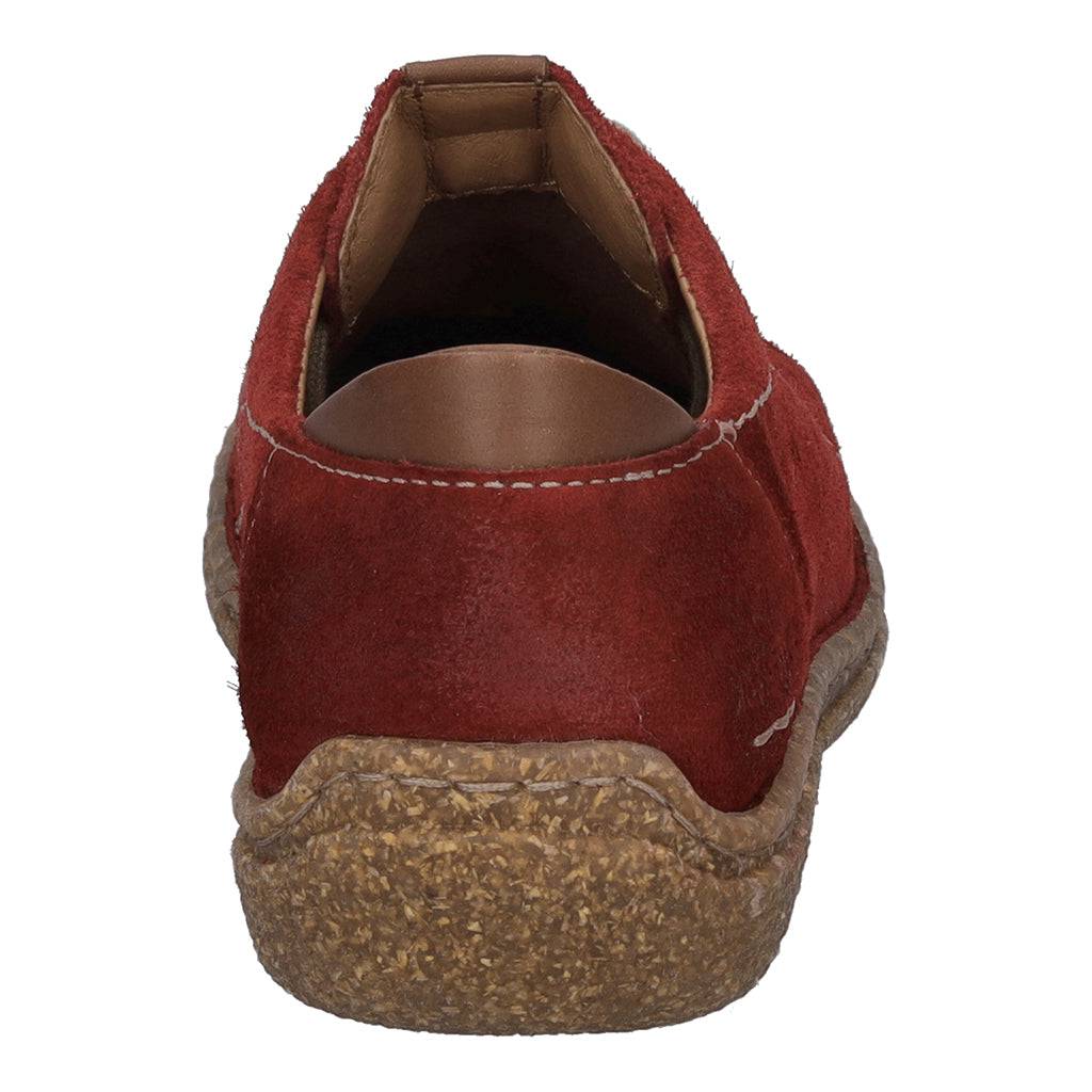 Josef Seibel Neele 67 Ladies Red Combi Leather Arch Support Lace Up Shoes-elevate your sole