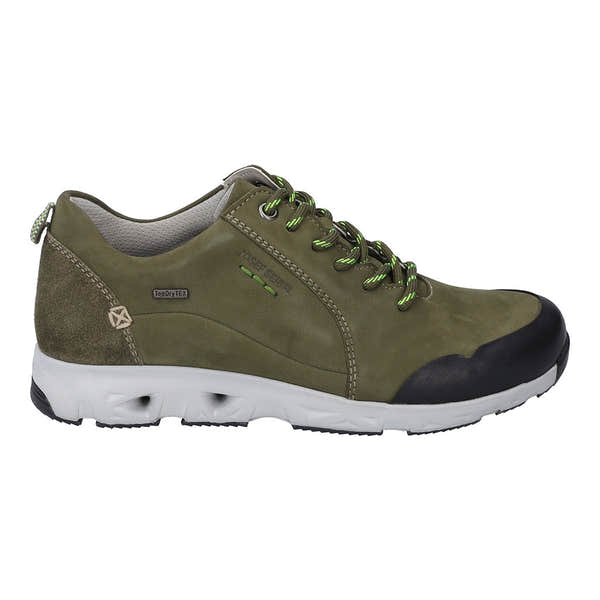 Josef Seibel Noih 52 Ladies Olive Leather Waterproof Lace Up Shoes-elevate your sole