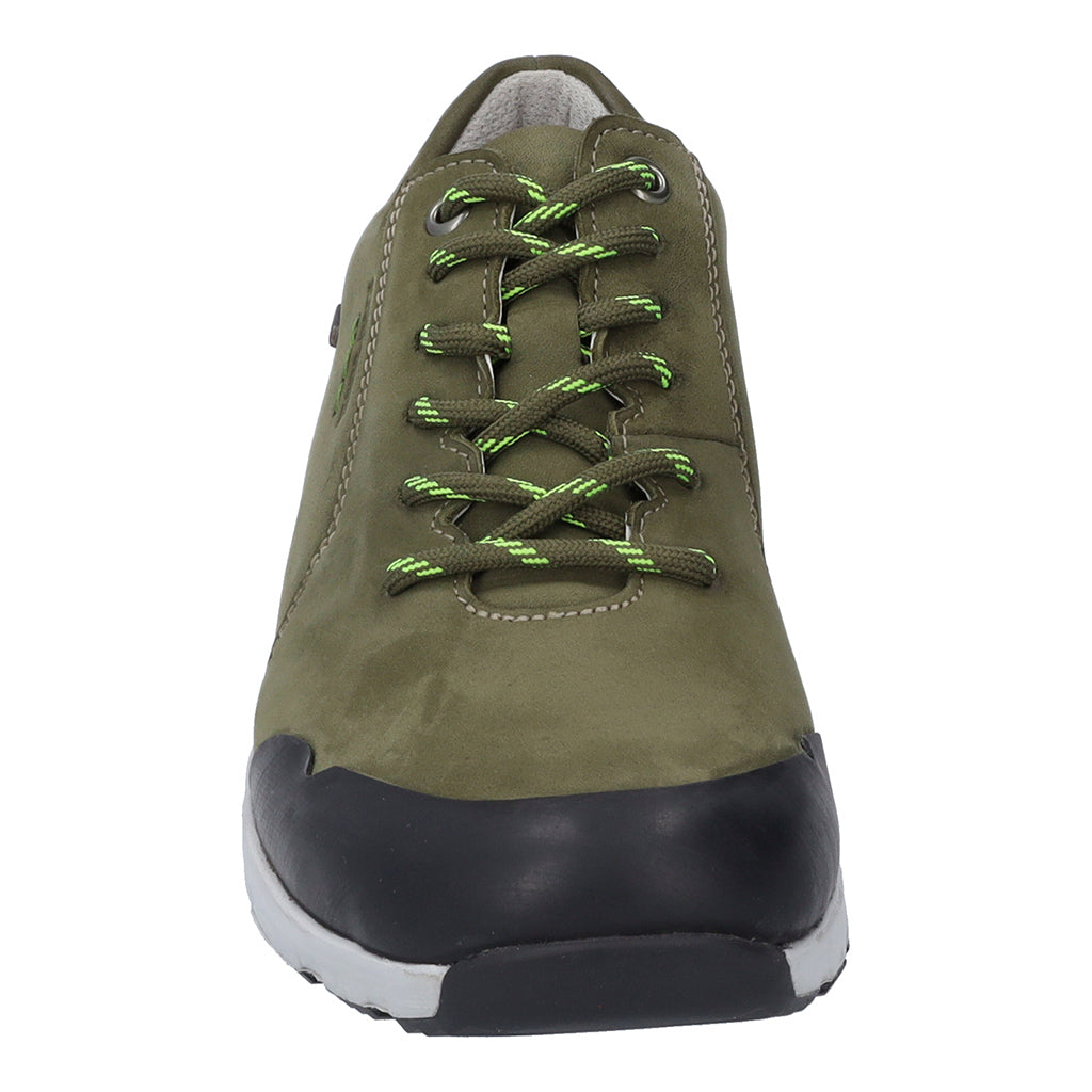 Josef Seibel Noih 52 Ladies Olive Leather Waterproof Lace Up Shoes-elevate your sole