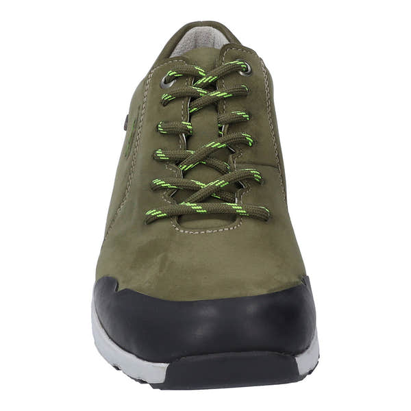 Josef Seibel Noih 52 Ladies Olive Leather Waterproof Lace Up Shoes-elevate your sole