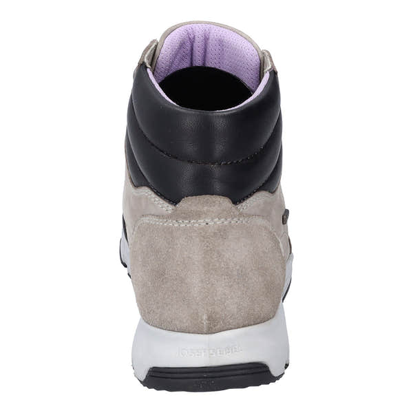 Josef Seibel Noih 53 Ladies Light Grey Leather Waterproof Lace Up Ankle Boots-elevate your sole