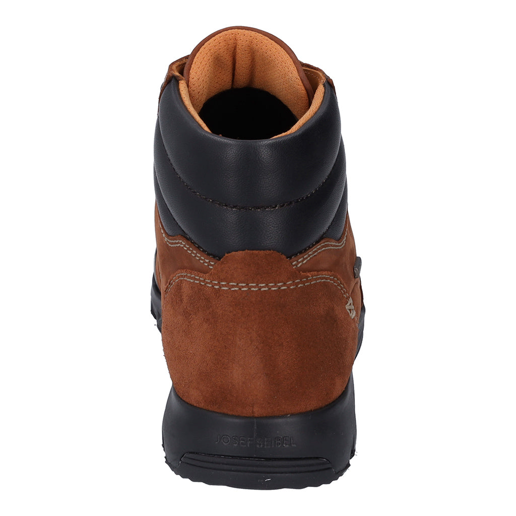 Josef Seibel Noih 53 Ladies Rust Leather Waterproof Lace Up Ankle Boots-elevate your sole