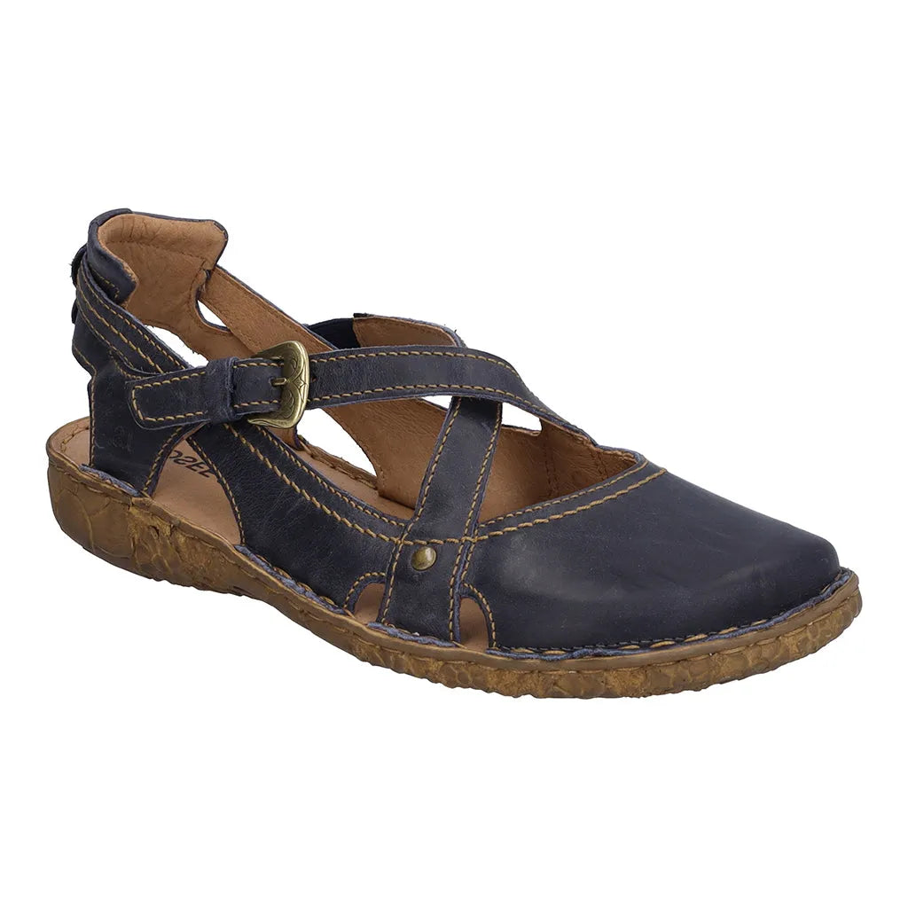 Josef Seibel Rosalie 13 Ladies Ocean Closed Toe Leather Sandals - elevate your sole