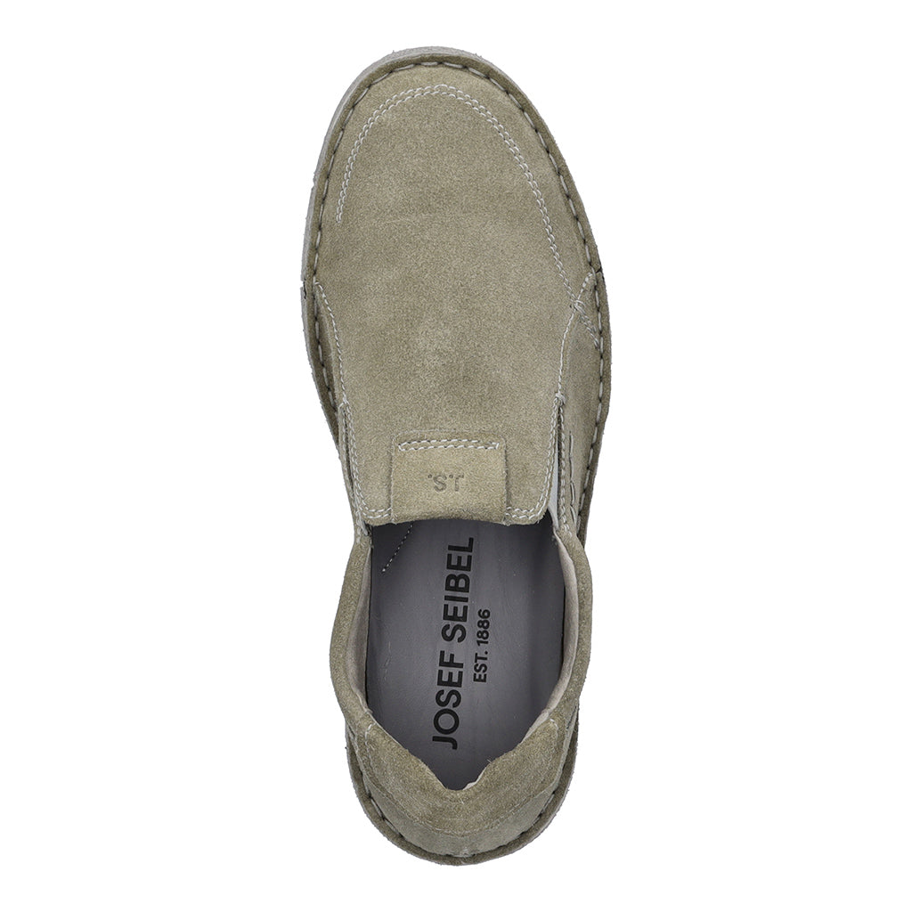 Josef Seibel Ruben 21 Mens Salvia Green Leather Arch Support Slip On Shoes-elevate your sole
