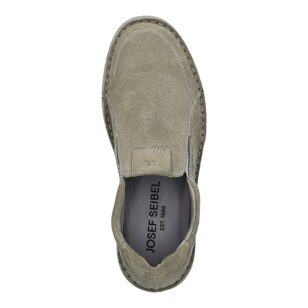 Josef Seibel Ruben 21 Mens Salvia Green Leather Arch Support Slip On Shoes-elevate your sole