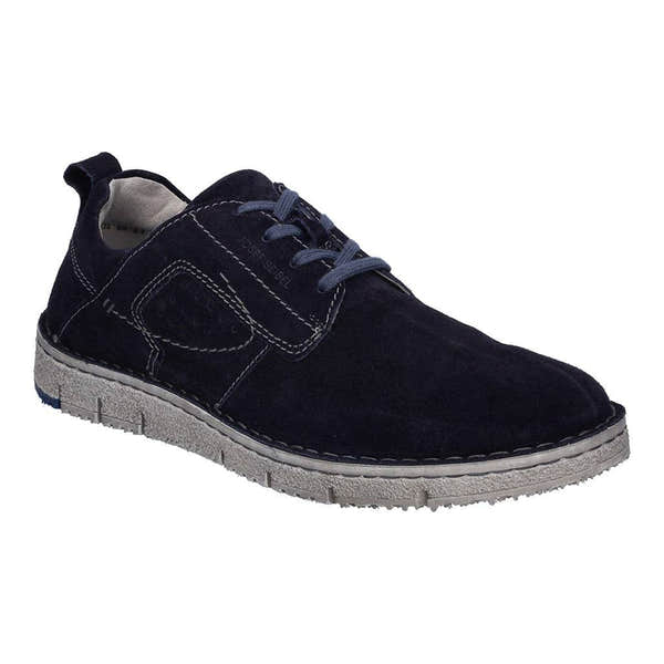 Josef Seibel Ruben 49 Mens Ocean Navy Leather Arch Support Lace Up Shoes-elevate your sole