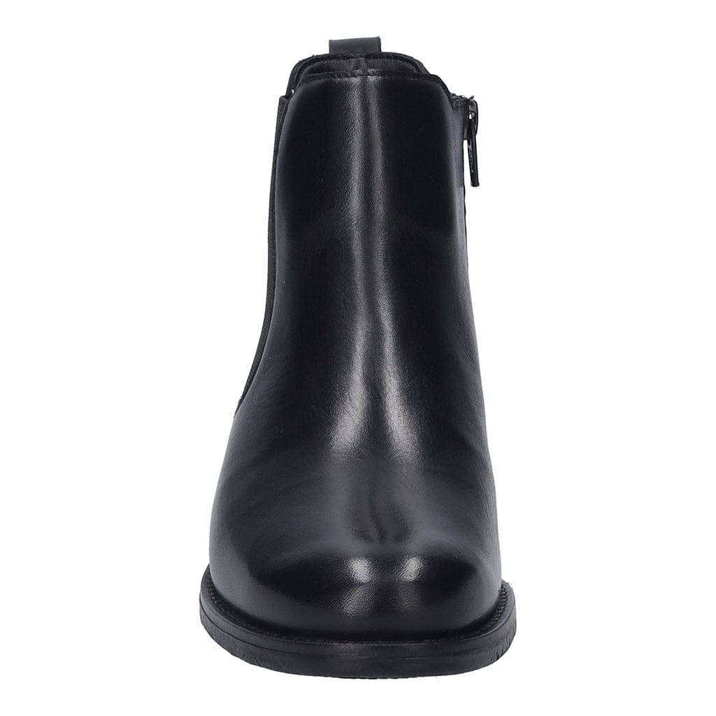 Josef Seibel Simona 03 Ladies Black Leather Arch Support Side Zip Ankle Boots-elevate your sole