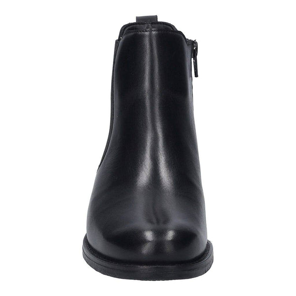Josef Seibel Simona 03 Ladies Black Leather Arch Support Side Zip Ankle Boots-elevate your sole