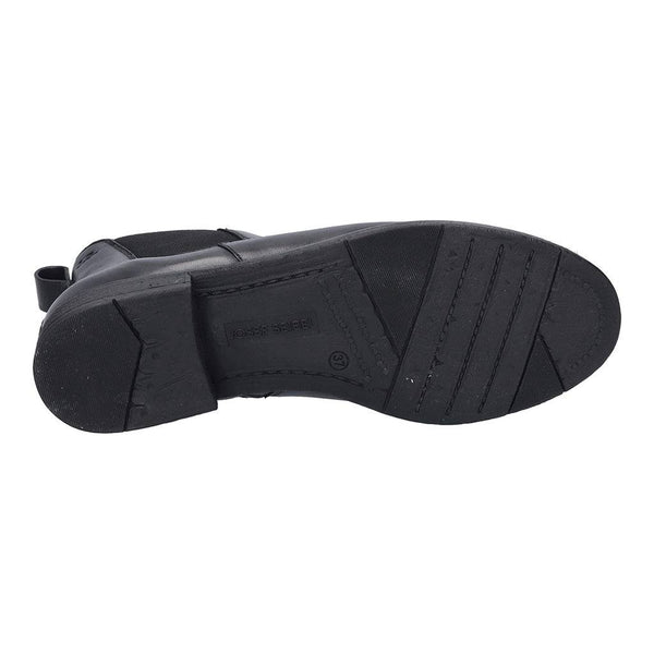 Josef Seibel Simona 03 Ladies Black Leather Arch Support Side Zip Ankle Boots-elevate your sole