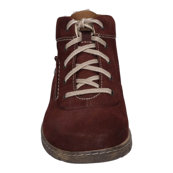 Josef Seibel Steffi 53 Ladies Bordo Waterproof Leather Lace Up Ankle Boots - elevate your sole