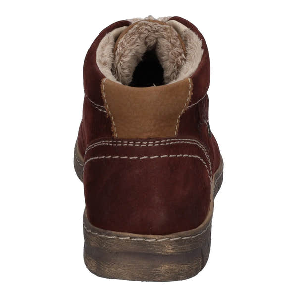 Josef Seibel Steffi 53 Ladies Bordo Waterproof Leather Lace Up Ankle Boots - elevate your sole