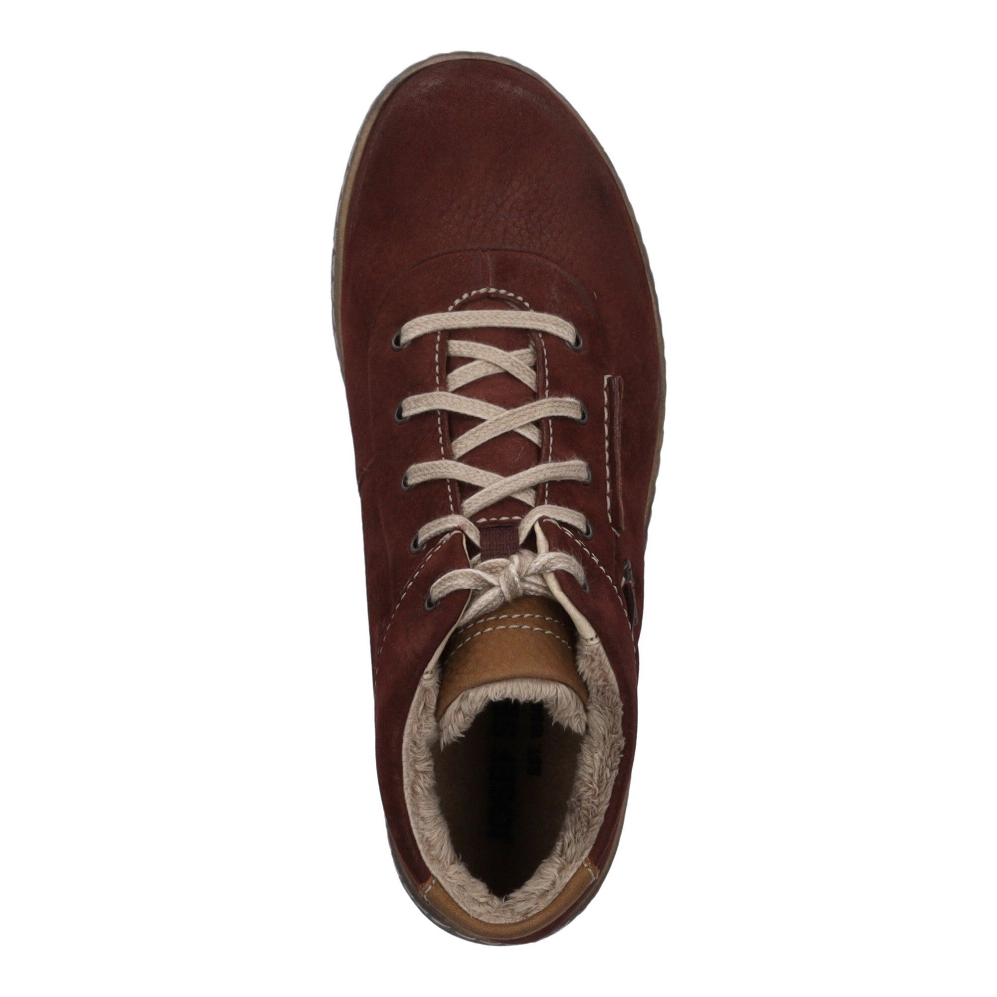 Josef Seibel Steffi 53 Ladies Bordo Waterproof Leather Lace Up Ankle Boots - elevate your sole