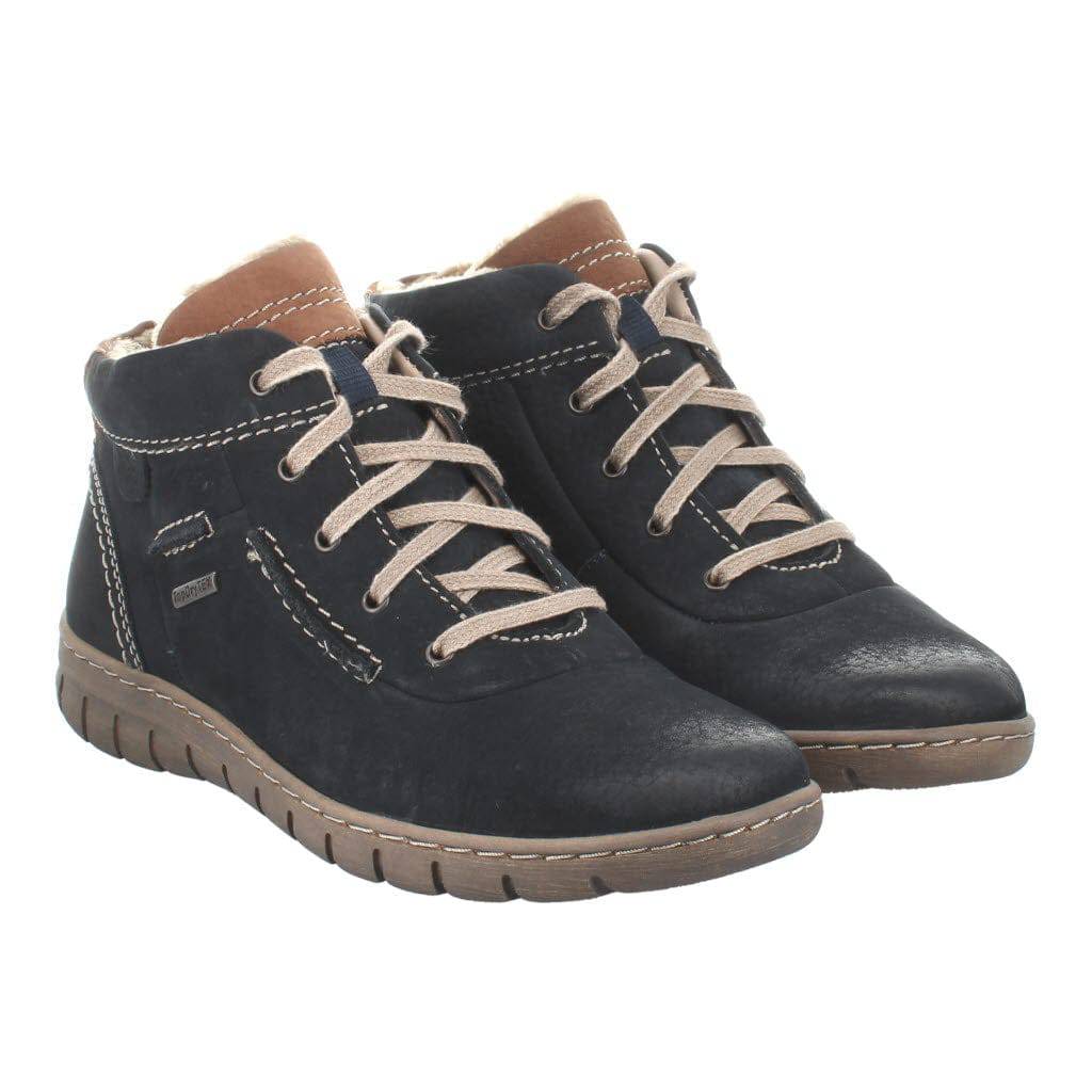 Josef Seibel Steffi 53 Ladies Ocean Leather Waterproof Lace Up Ankle Boots-elevate your sole