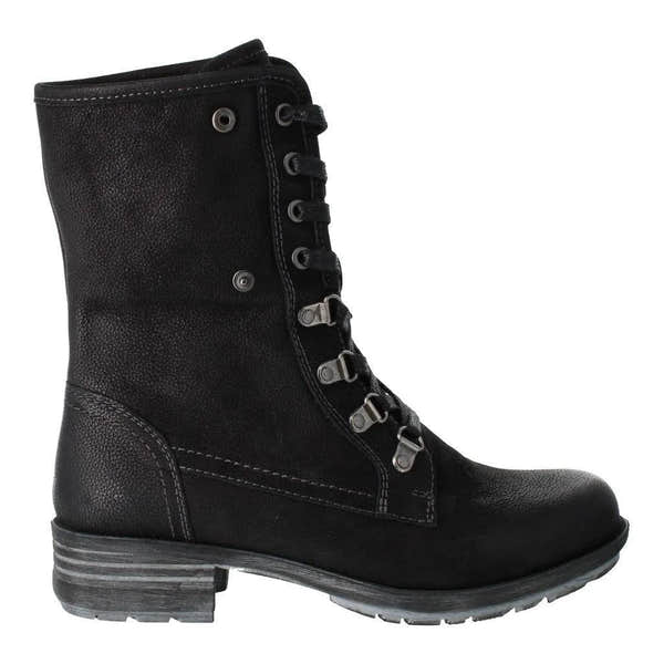 Josef Seibel Susie 04 Ladies Black Leather Waterproof Zip & Lace Ankle Boots-elevate your sole