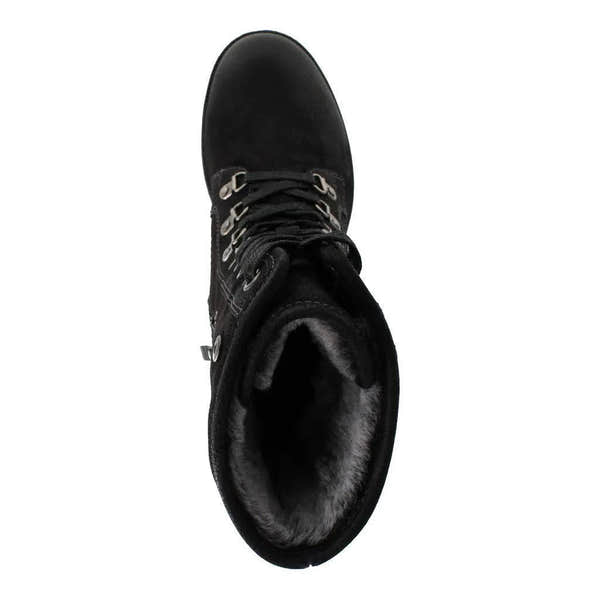 Josef Seibel Susie 04 Ladies Black Leather Waterproof Zip & Lace Ankle Boots-elevate your sole