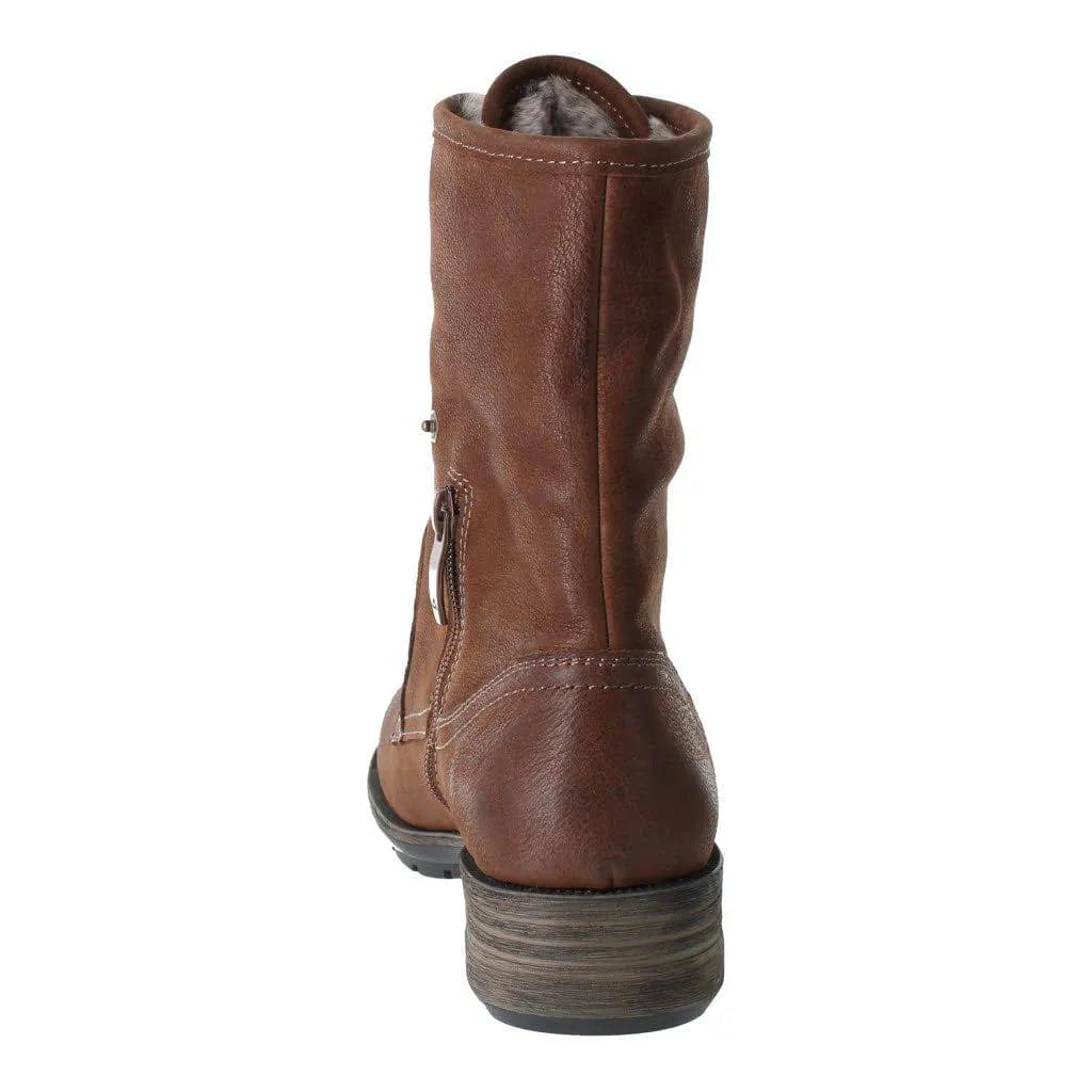 Josef Seibel Susie 04 Ladies Brown Leather Waterproof Zip & Lace Ankle Boots-elevate your sole