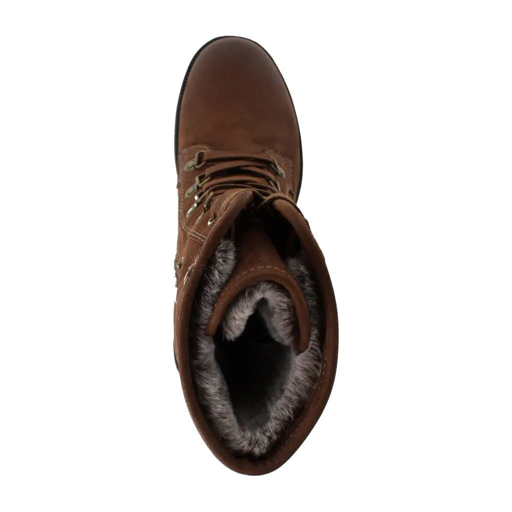 Josef Seibel Susie 04 Ladies Brown Leather Waterproof Zip & Lace Ankle Boots-elevate your sole